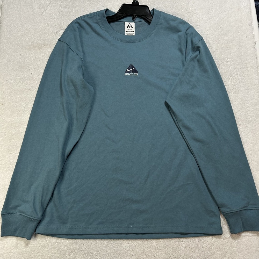 Nike ACG Mens Size S Blue Lungs Long Sleeve Athletic Shirt